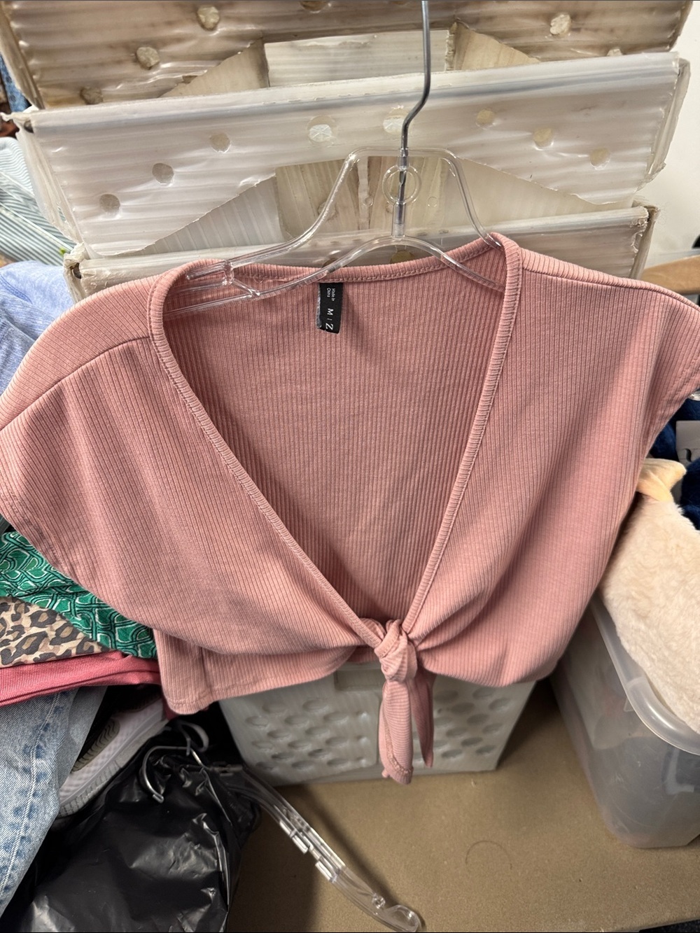 Zaful tie front top M // 051549